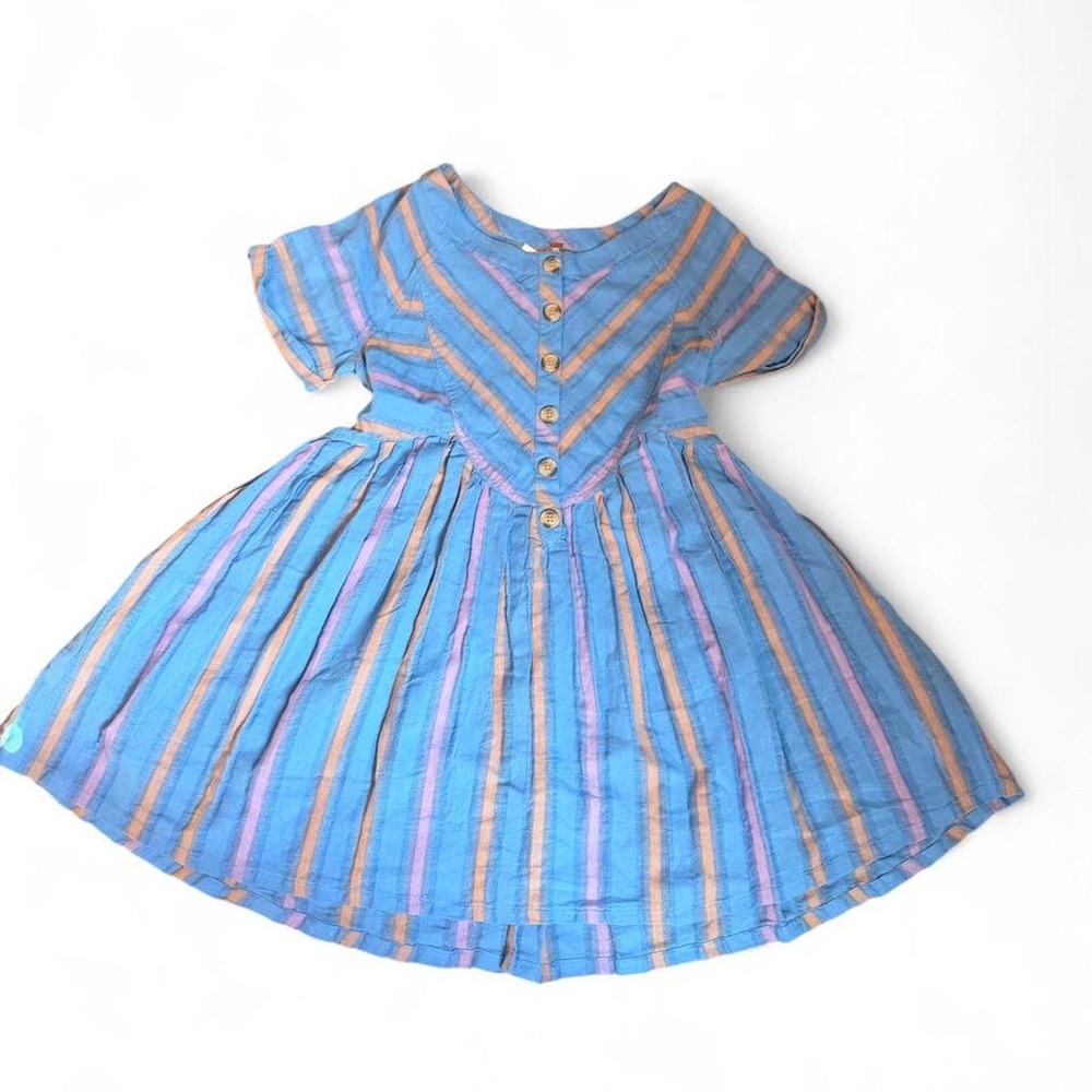 Free People blue striped mini dress, size XS.